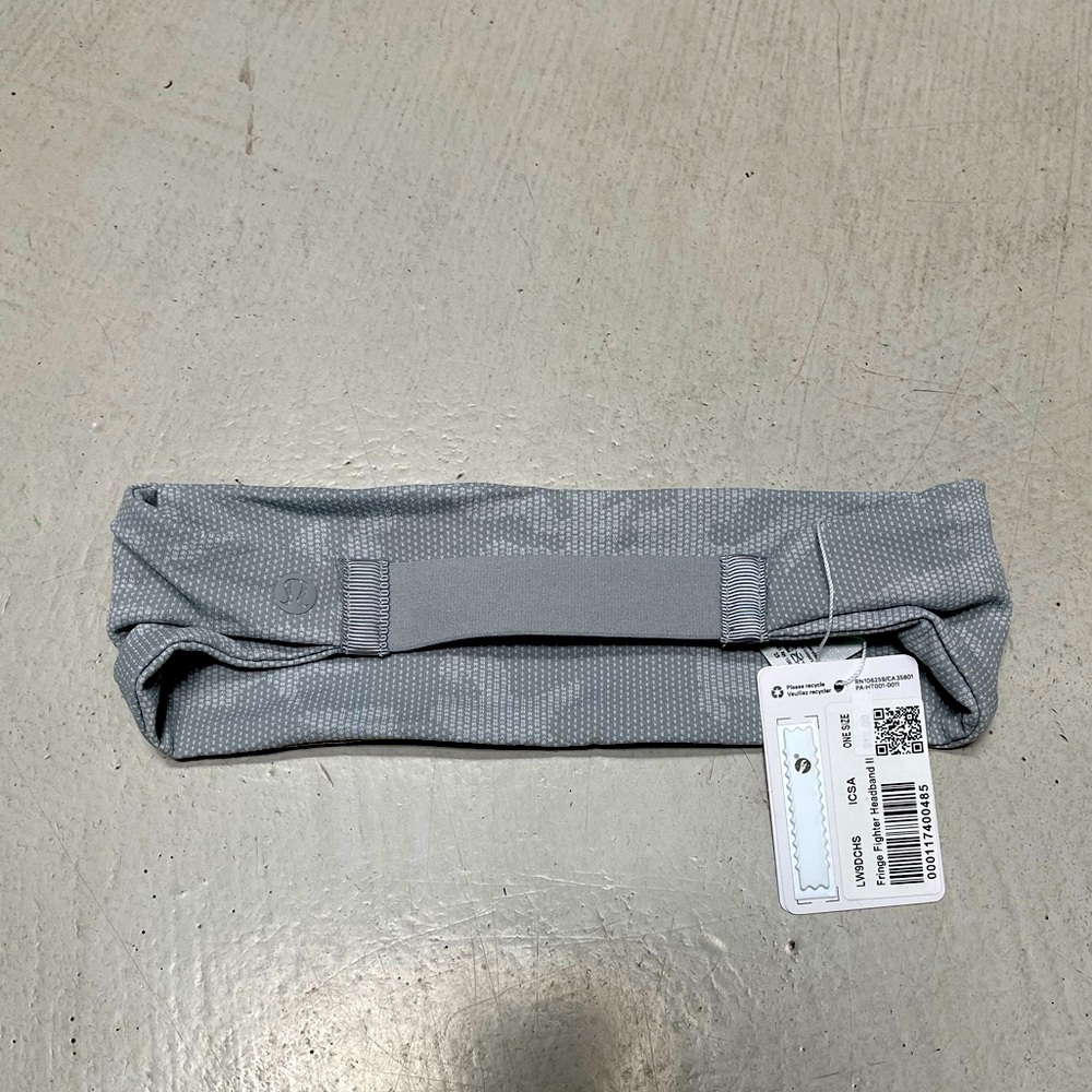 lululemon Fringe fighter headband II in grey camo
